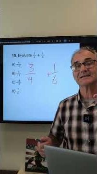 Adding Fractions on the ASVAB
