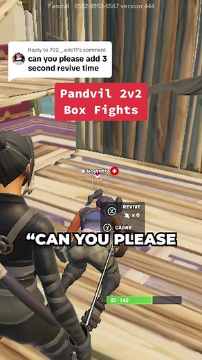 Replying to @702._.eric11 are we keeping or changing the revive time? #fortnite #fortnitecreative #boxfights #fyp