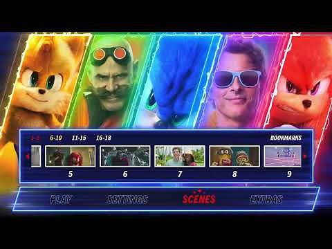"Sonic the Hedgehog 2" Blu-ray - Exploring the Blu-ray Menus