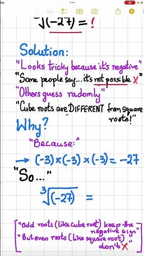 Cube Root of -27… Easy or Trap? 😳