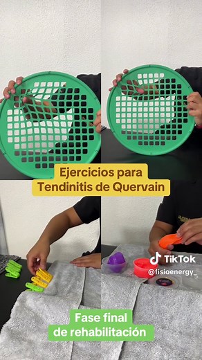 Ejercicios para aliviar la tendinitis de Quervain