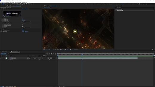 AE插件-创意移动元素快速提取残影动画效果插件 Motion Extractor After Effects Plugin Tutorial