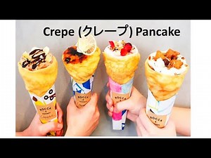 How to Make Crepes - Easy Crepe Recipe - Crepe (クレープ) Pancake in Japan