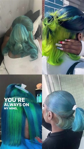 Stunning Blue and Green Hair Dye Transformations