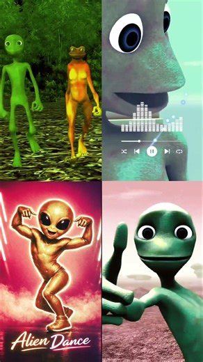Dancing Green Alien Dance