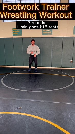 isaac knable | 7 mind workout!! Footwork Trainer Wrestling Workout 7 rounds 1 min goes (:15 rest) 1.Downblock & shots 2.Indian PU 3.Hip Heist~knee... | Instagram