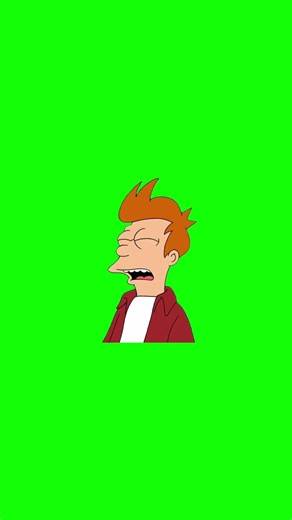 Fry "my god, a million years" Futurama s01e01 green screen #greenscreen