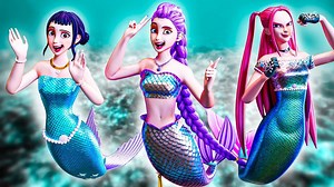 Rumi、Mira、Zoey 居然变成美人鱼了！？KPop 驱魔团动画🔥