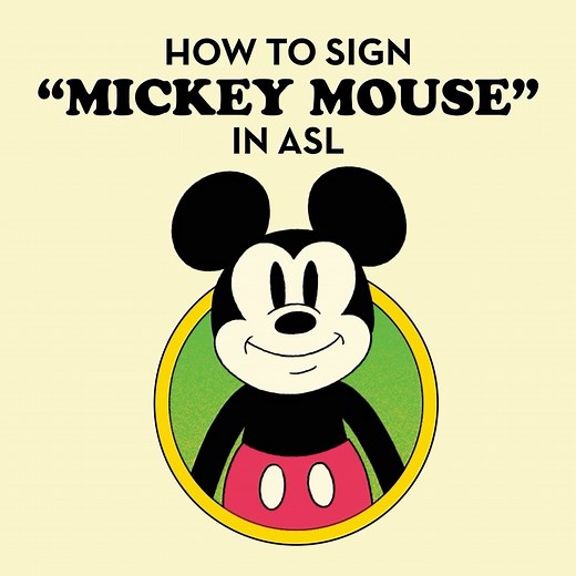 Disney | Learn to sign "Mickey Mouse" in ASL with your best pal, Mickey! #DeafHistoryMonth | Instagram