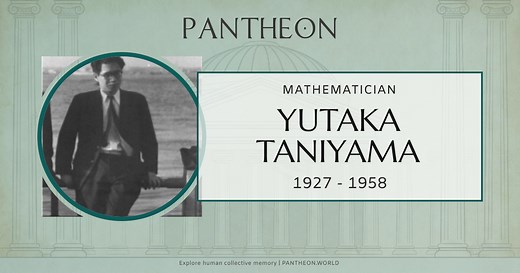 Yutaka Taniyama Biography | Pantheon