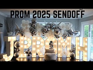✨EPIC Prom Sendoff 2025 | Glamorous Balloon Cascade with 5FT Marquee Letters