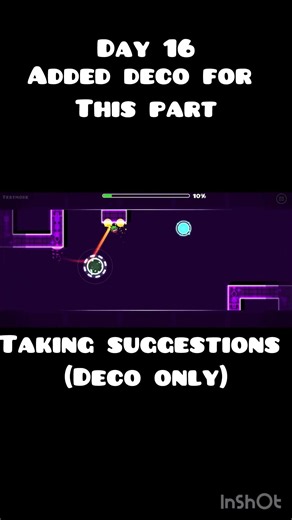 Day 16 of making a gd level #geometrydash #leveldesign #gd #gaming #level #levels #games #editor