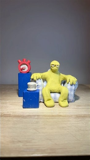 Gloop vs. The Ultimate Staring Contest 👁️ #stopmotion #claymation #animation
