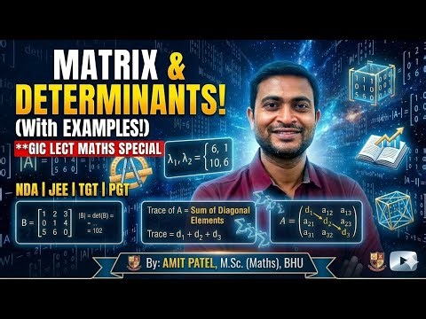 Question of matrix and determinant with example #matrix #determinant #questions #maths