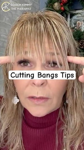 How to cut bangs so they actually frame your face #Bangs #HairTutorial #shorts