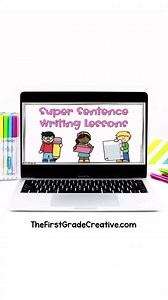 Do you want 100 slides for SUPER SENTENCE WRITING?! 🎉🎉🎉 These slides are perfect for teaching your class how to write a GOOD SENTENCE at the beginning of the year. 🤩 AND you can use them all year long when you need to reteach parts of a sentence, capitalization, punctuation, using a sentence starter, and more! 🙌🏼 ➡️ Grab these slides by heading over to thefirstgradecreative.com 💕🤗 Let me know when you get them! | The First Grade Creative
