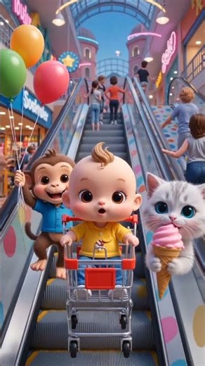 “Cutest Mall Day Ever 😍 Mini Happy World Goes Shopping!”