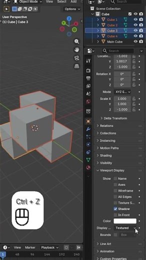 One Cube. Multiple Booleans. Insane Shape 😮 | Blender's Boolean Modifier