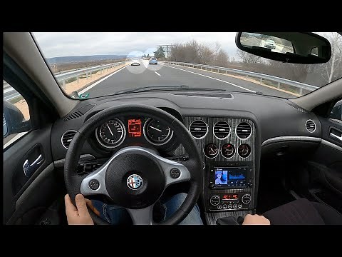 Alfa Romeo 159 1.9 JTDm 150 HP | POV Highway Autobahn Test Drive | Cruising