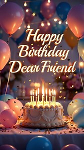 Happy Birthday Dear Friend 🎂🎉 | Beautiful Birthday Wishes. Celebrate friendship with these Happy Birthday Dear Friend wishes 🎂💖 A warm and heartfelt birthday message made especially for a dear friend who makes life brighter. Perfect for sharing love, smiles, and positive vibes on your friend’s special day 🎉✨ This birthday video/message is ideal for best friends, childhood friends, or anyone who holds a special place in your heart. Share it to make their birthday extra memorable. #HappyBirth