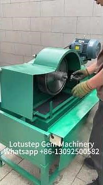 16'' Multi Blade Gemstone Agate Quartz Stone Slab Cutting Machine Installation