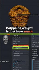 Decimate Meshes While Preserving Polypaint in ZBrush