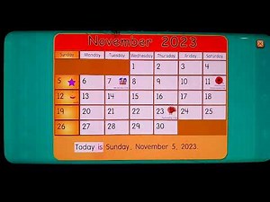 Starfall: The "November 5, 2023" Calender