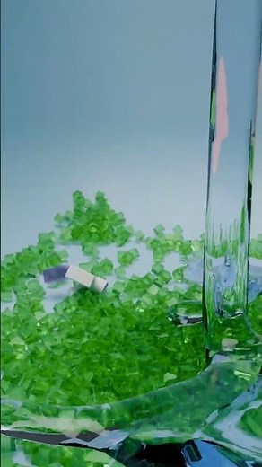 😱💦 COCO she fell | Roblox Glass Cubes & Water Fluid Simulation in Blender 🔥🧊