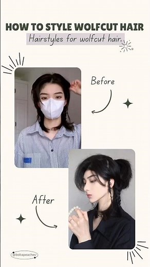 How to Style Wolfcut hair 🖤✨| wolf cut | wolf cut hairstyle | hairstyles for short hair |