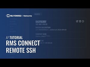 RMS Connect - Remote SSH Tutorial | Teltonika Networks