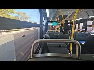 Short B44 Select bus ride via Nostrand Ave from Ave R to Shore Parkway/Nostrand Ave