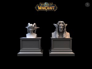 Busts - World of Warcraft - Night Elfs - Etsy