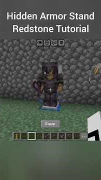 Armor stand elevator in Minecraft – Redstone build tutorial ||| #minecraft #minecraftredstone