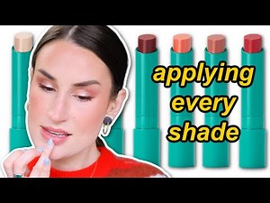 ALL 6 THRIVE CAUSEMETICS SHEER STRENGTH HYDRATING LIP TINTS SWATCHED