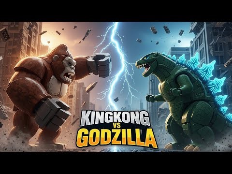 LEGO King Kong vs Godzilla Epic Monster Battle in LEGO City Episode 1