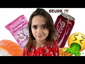 DEGUSTATION !!! je goute les aliments préférés de ma mère