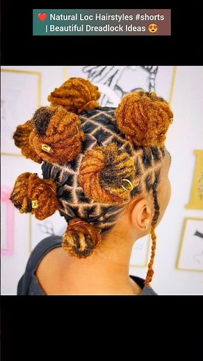❤ Natural Loc Hairstyles #shorts | Beautiful Dreadlock Ideas 😍 #hairstyles #naturalhair #dreadlocks