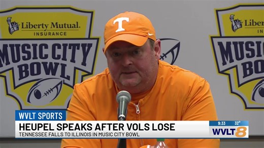 LIVE: Tennessee Head Coach Josh Heupel speaks after a loss to Illinois in the Music City Bowl. https://tinyurl.com/4hfwucaz | WVLT