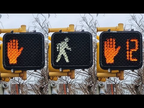 4 Pedestrian Countdown Signals. Regular Visors & "Z-crate" Visors.