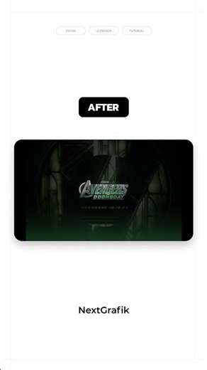 Avengers Doomsday page animated interface designs in Figma?#shorts #animation #tutorial #doomsday