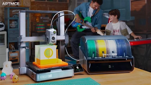 معرفی پرینتر سه بعدی Creality Hi Combo | چند رنگ Multi-color | پرینتر FDM