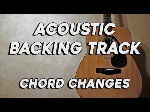 D Minor Acoustic Guitar Backing Track (Chord Changes)