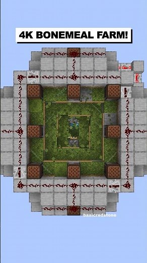 4K Bonemeal Farm | Donut SMP #shorts