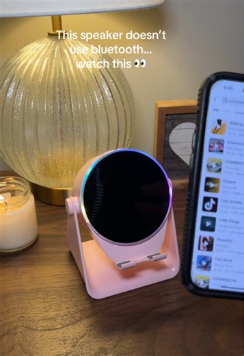 This induction speaker is so easy to use! Just place your phone on top and press play. No bluetooth pairing, no apps, no fuss 👏 The sound is surprisingly good, and the adjustable lighting lets you set the mood whether you’re working, relaxing, or winding down 💗 #speaker #phonespeaker #techgadgets #desksetup #tiktokshopfinds