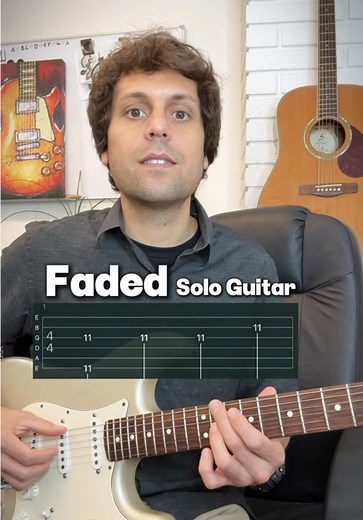 Faded Guitar Tabs Tutorial - Fingerstyle and Electric