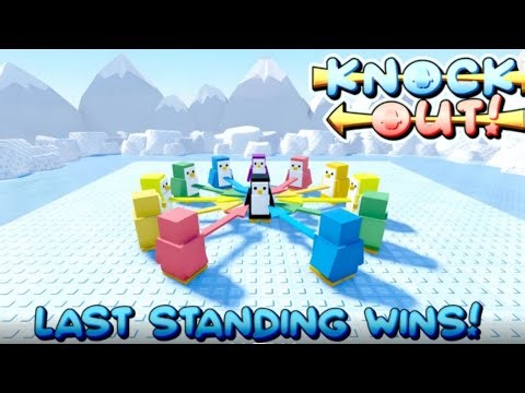 I am beating the Knock out level in Roblox Knock out!