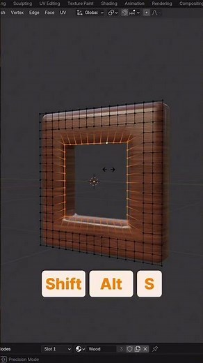 Don’t try to make your vertices round like this #blender3d #blendertutorial