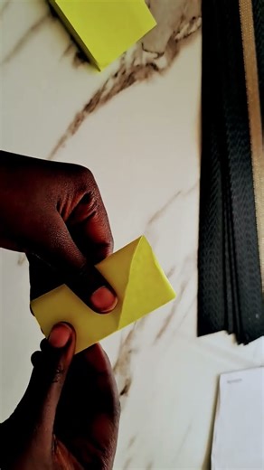 How to make a bookmark out of sticky notes