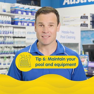 Tip 6: Maintain your pool and equipment 🔧 Keeping the pool and its equipment clean helps them operate efficiently, helping to reduce energy consumption and running costs. | Clark Rubber