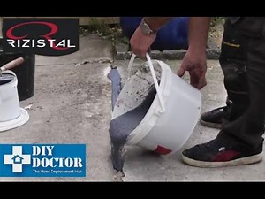 Repairing concrete quickly with Rizistal Flowfast Pourable Repair Concrete